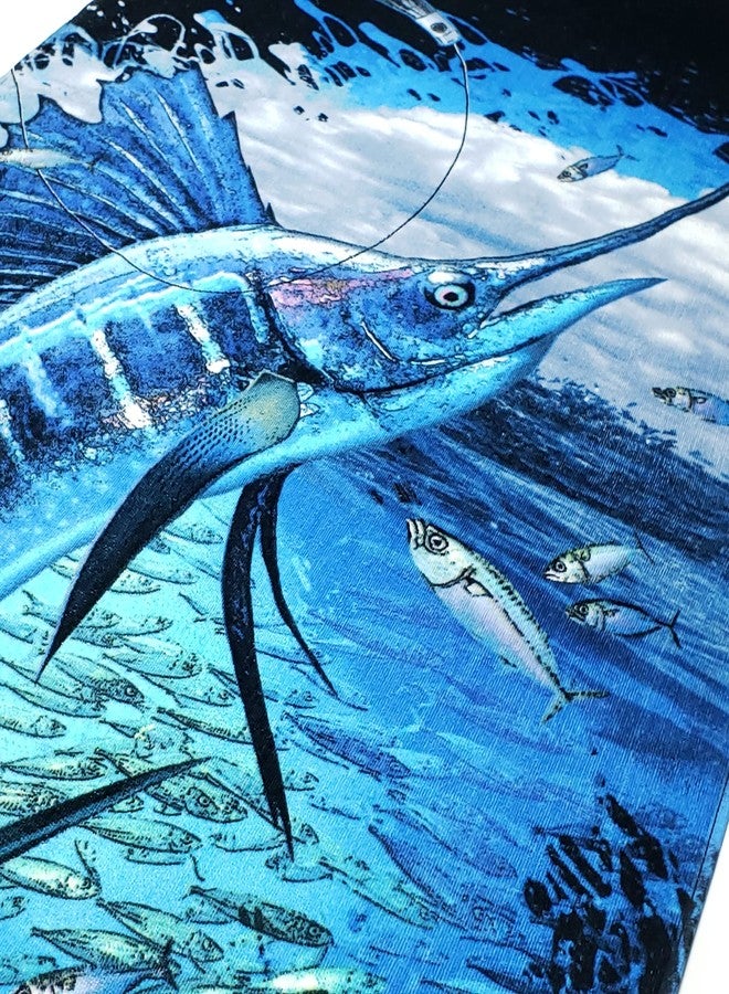 Beachland Blue Marlin Beach Towel 30 x 60 inch Fishing 100% Cotton (1 Towel 30" x 60, Marlin) - Image 5